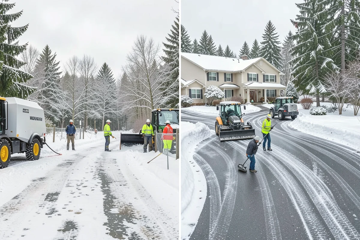 Property Management Sidewalk Clearing in Mercer Island, King County, WA - Inventory the walkways at each managed property