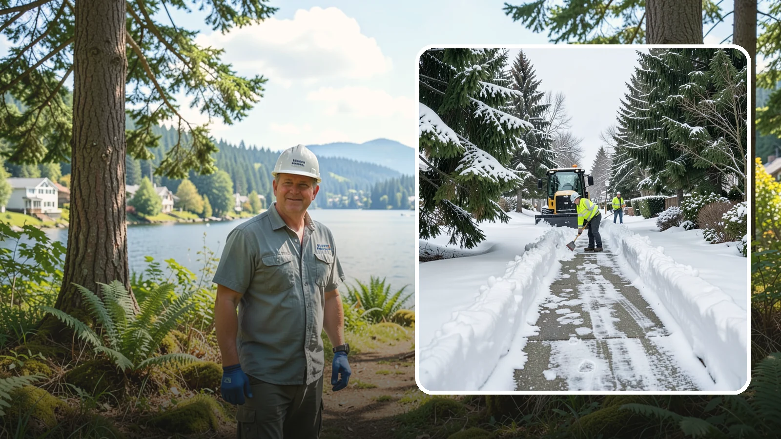 Property Management Sidewalk Clearing in Milton, King County, WA - Portfolio-wide sidewalk clearing for Western Washington property managers, delivering consistent walk service and documentation...