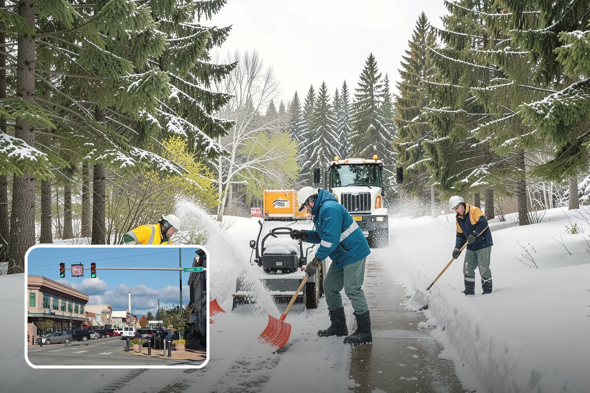 Property Management Sidewalk Clearing in Monroe, Snohomish County, WA - Consistent sidewalk standards across your entire portfolio