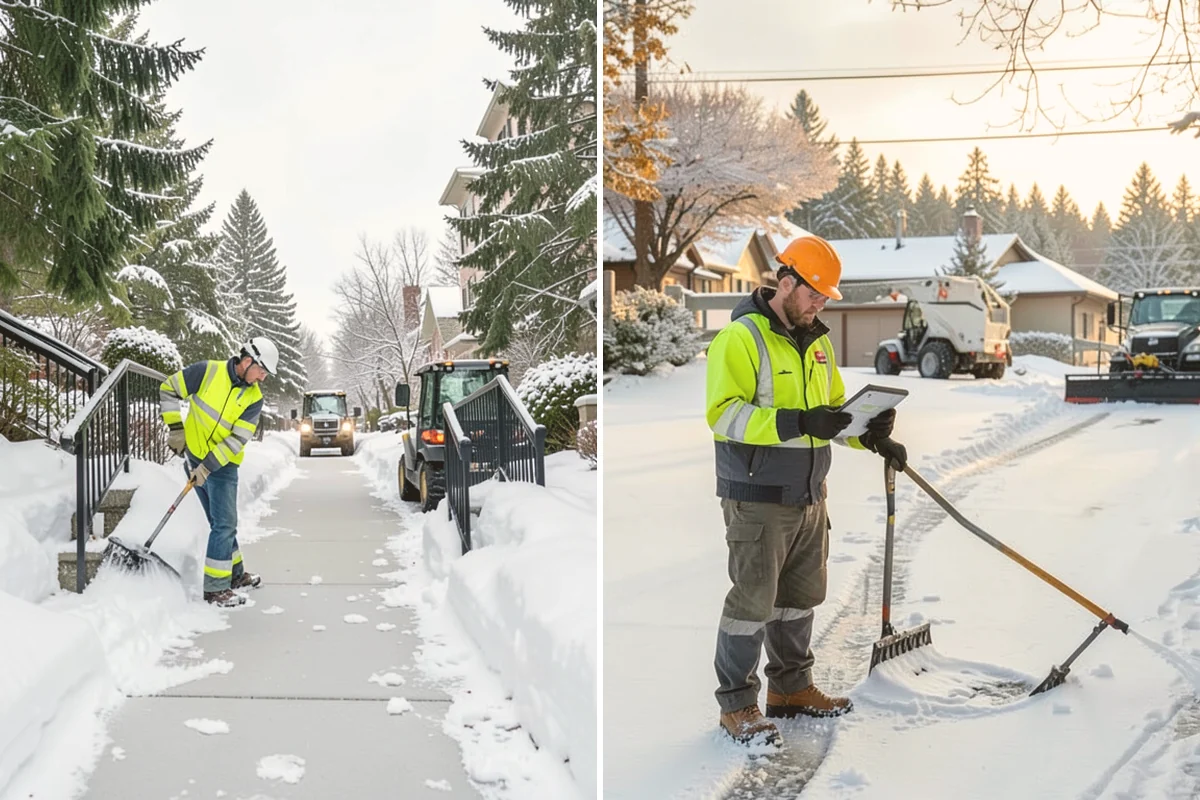 Property Management Sidewalk Clearing in Mount Vernon, Skagit County, WA - Inventory the walkways at each managed property