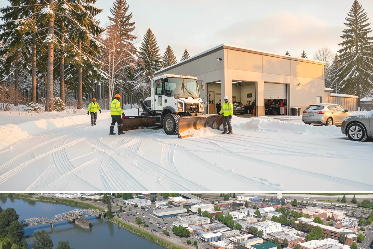 Property Management Sidewalk Clearing in Mount Vernon, Skagit County, WA - Property management demand spans late November through February, when portfolio-wide freeze-thaw keeps every managed walk in play.
