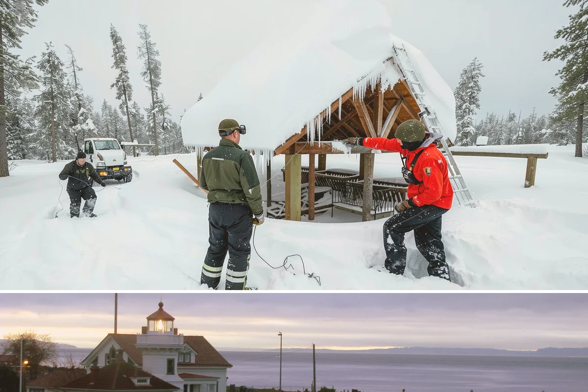 Property Management Sidewalk Clearing in Mukilteo, Snohomish County, WA - Property management demand spans late November through February, when portfolio-wide freeze-thaw keeps every managed walk in play.