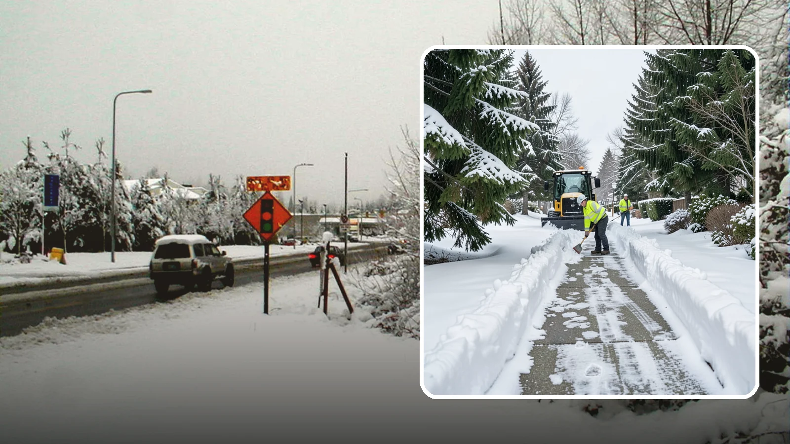 Property Management Sidewalk Clearing in Newcastle, King County, WA - Portfolio-wide sidewalk clearing for Western Washington property managers, delivering consistent walk service and documentation...