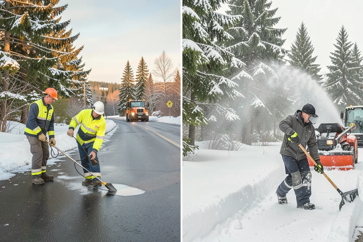 Property Management Sidewalk Clearing in Newcastle, King County, WA - Inventory the walkways at each managed property