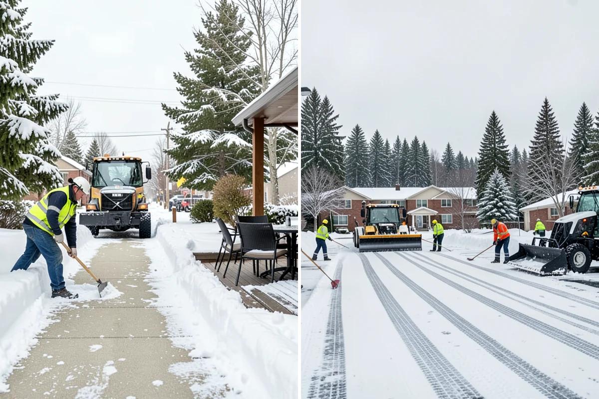 Property Management Sidewalk Clearing in Normandy Park, King County, WA - Inventory the walkways at each managed property