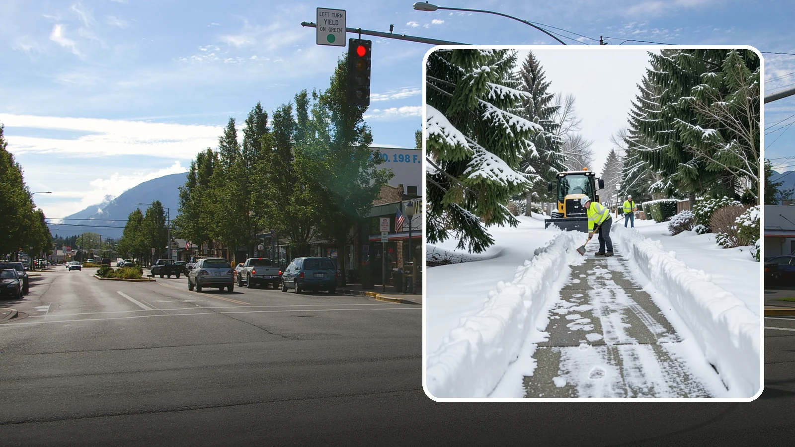 Property Management Sidewalk Clearing in North Bend, King County, WA - Portfolio-wide sidewalk clearing for Western Washington property managers, delivering consistent walk service and documentation...