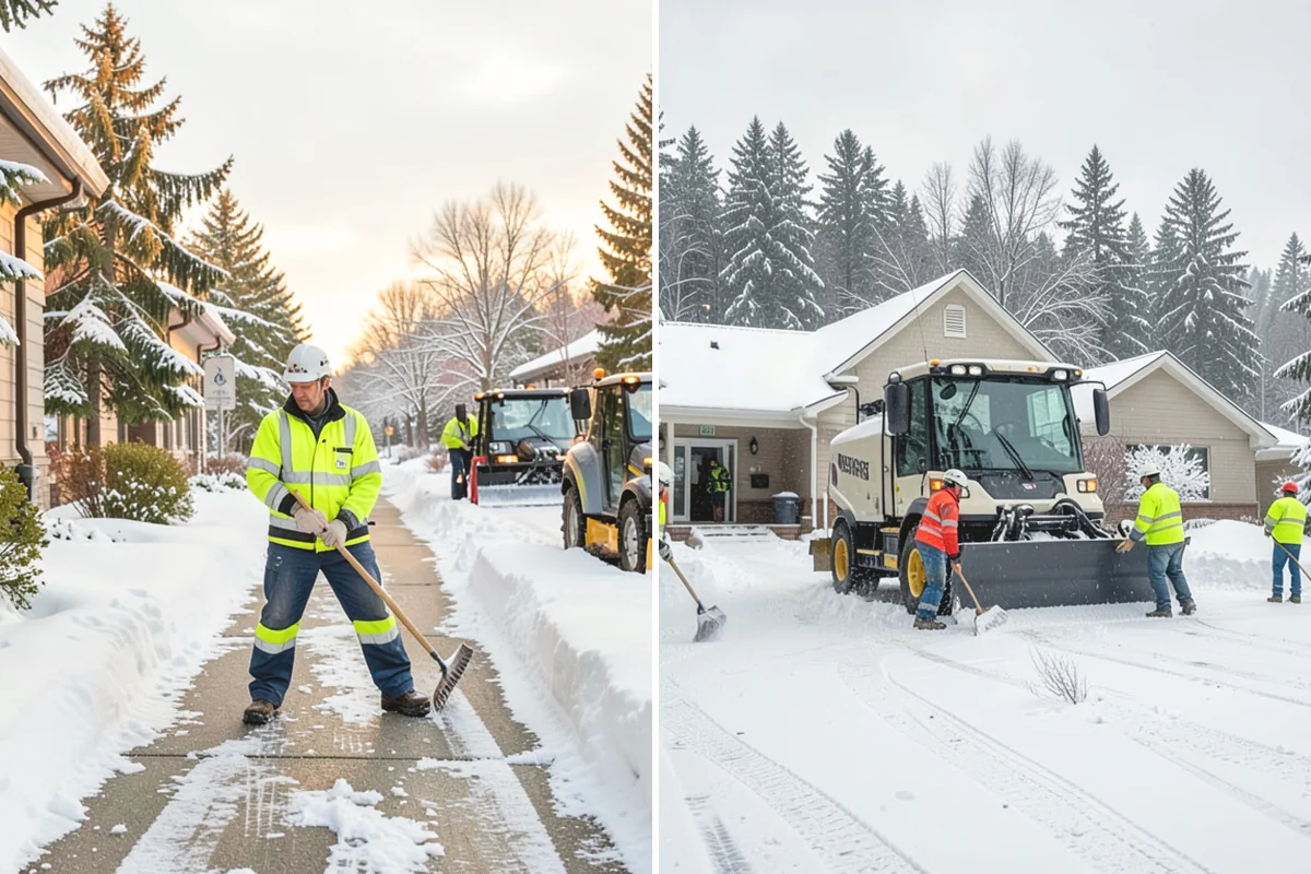 Property Management Sidewalk Clearing in Oak Harbor, Island County, WA - Inventory the walkways at each managed property