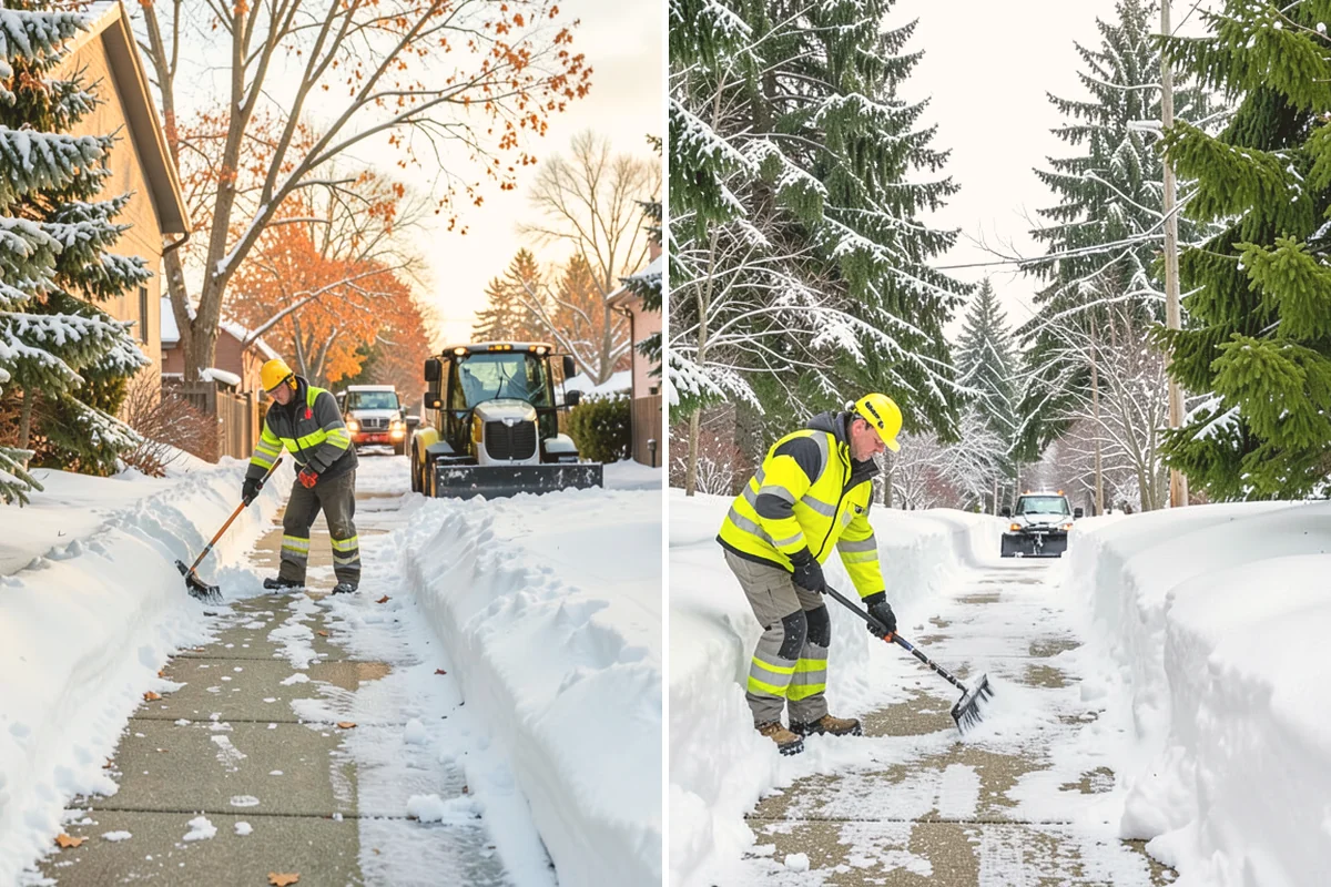 Property Management Sidewalk Clearing in Orting, Pierce County, WA - Inventory the walkways at each managed property