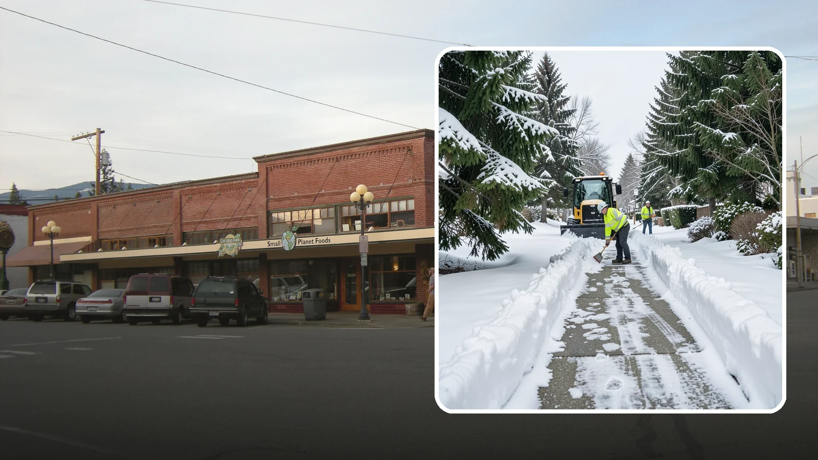 Property Management Sidewalk Clearing in Sedro-Woolley, Skagit County, WA - Portfolio-wide sidewalk clearing for Western Washington property managers, delivering consistent walk service and documentation...