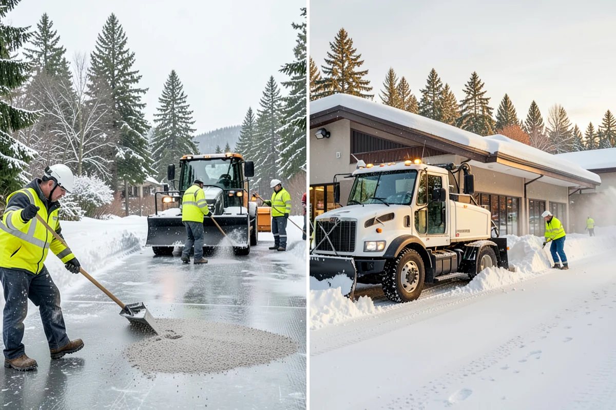 Property Management Sidewalk Clearing in Sedro-Woolley, Skagit County, WA - Inventory the walkways at each managed property