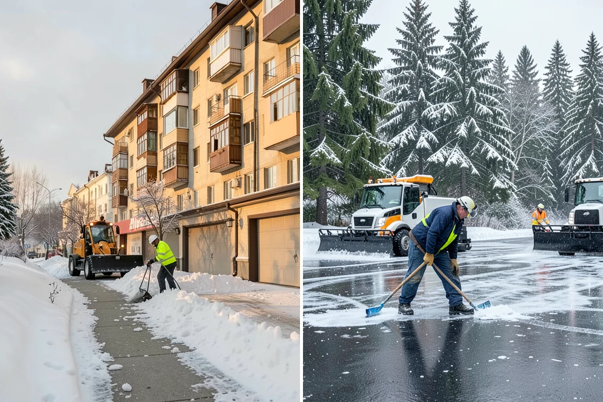 Property Management Sidewalk Clearing in Shoreline, King County, WA - Inventory the walkways at each managed property