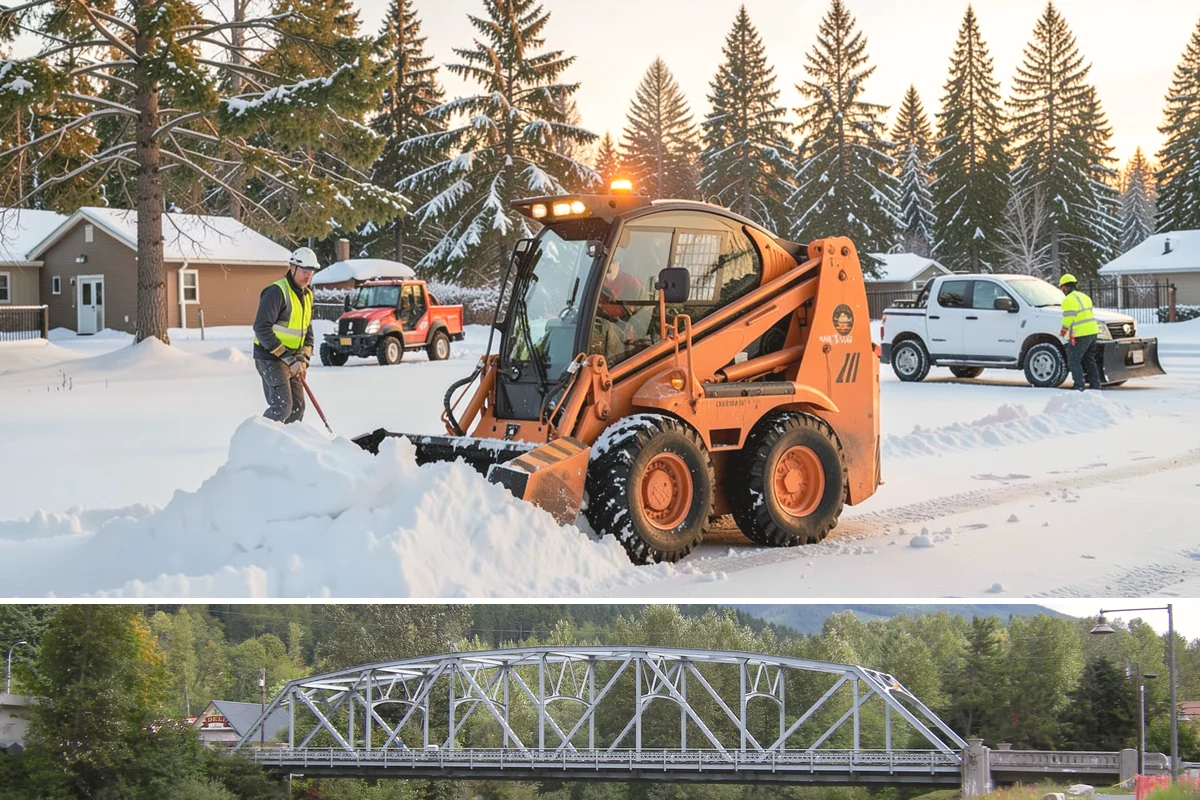 Property Management Sidewalk Clearing in Skykomish, King County, WA - Property management demand spans late November through February, when portfolio-wide freeze-thaw keeps every managed walk in play.