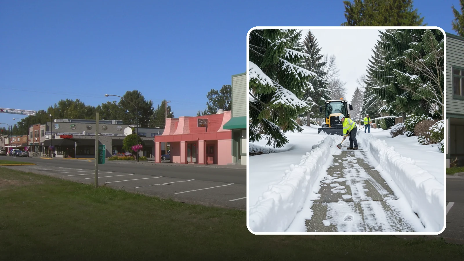 Property Management Sidewalk Clearing in Snoqualmie, King County, WA - Portfolio-wide sidewalk clearing for Western Washington property managers, delivering consistent walk service and documentation...