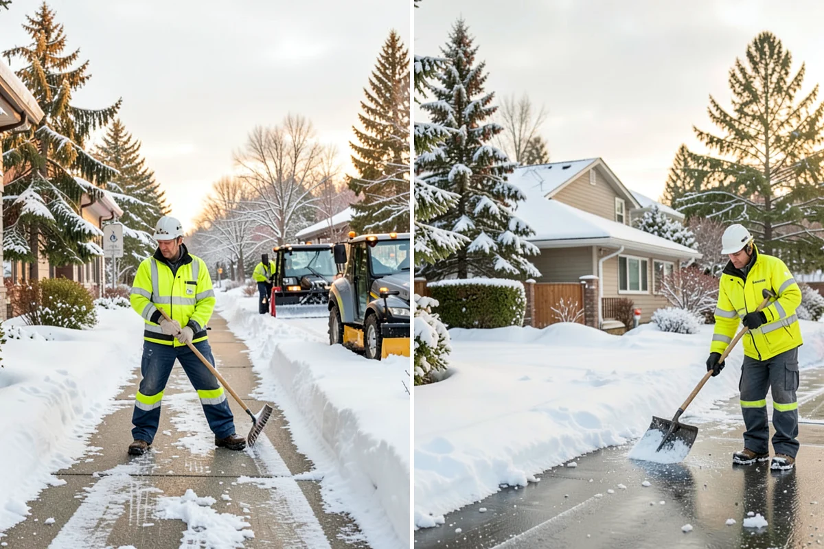 Property Management Sidewalk Clearing in Snoqualmie, King County, WA - Inventory the walkways at each managed property