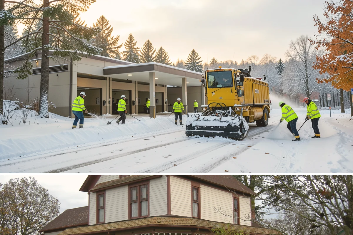 Property Management Sidewalk Clearing in Sumner, Pierce County, WA - Property management demand spans late November through February, when portfolio-wide freeze-thaw keeps every managed walk in play.