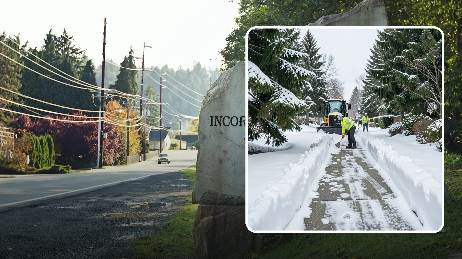 Property Management Sidewalk Clearing in Wilkeson, Pierce County, WA - Portfolio-wide sidewalk clearing for Western Washington property managers, delivering consistent walk service and documentation...