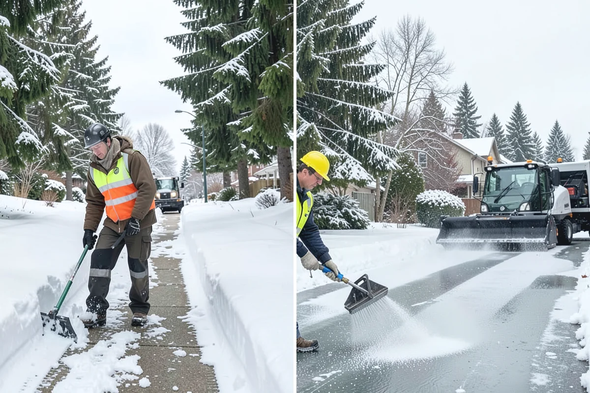 Property Management Sidewalk Clearing in Wilkeson, Pierce County, WA - Inventory the walkways at each managed property