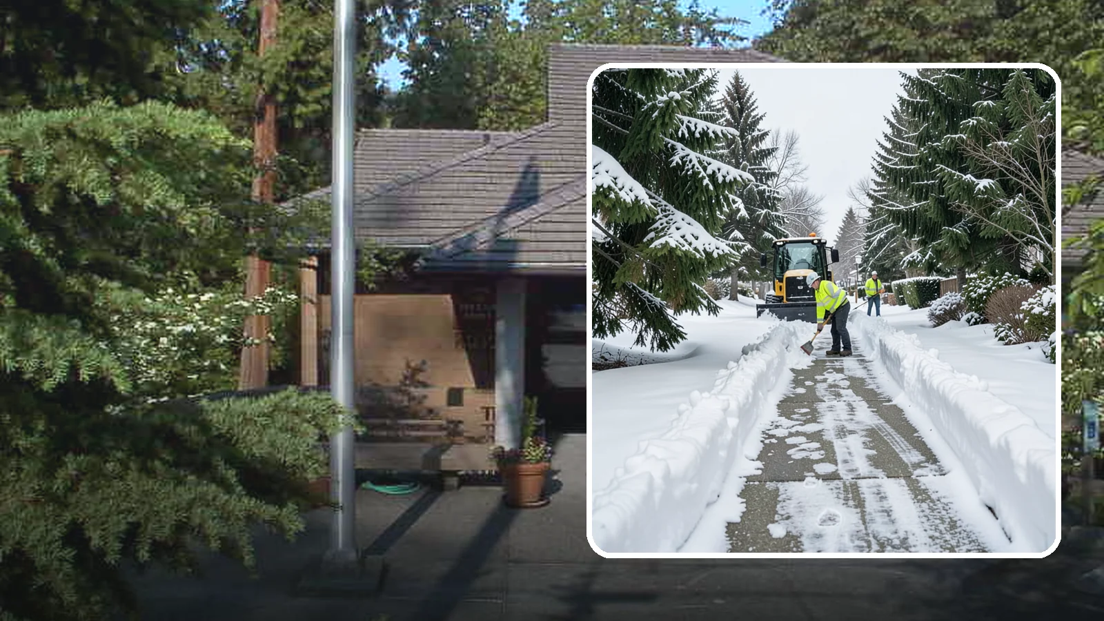 Property Management Sidewalk Clearing in Yarrow Point, King County, WA - Portfolio-wide sidewalk clearing for Western Washington property managers, delivering consistent walk service and documentation...