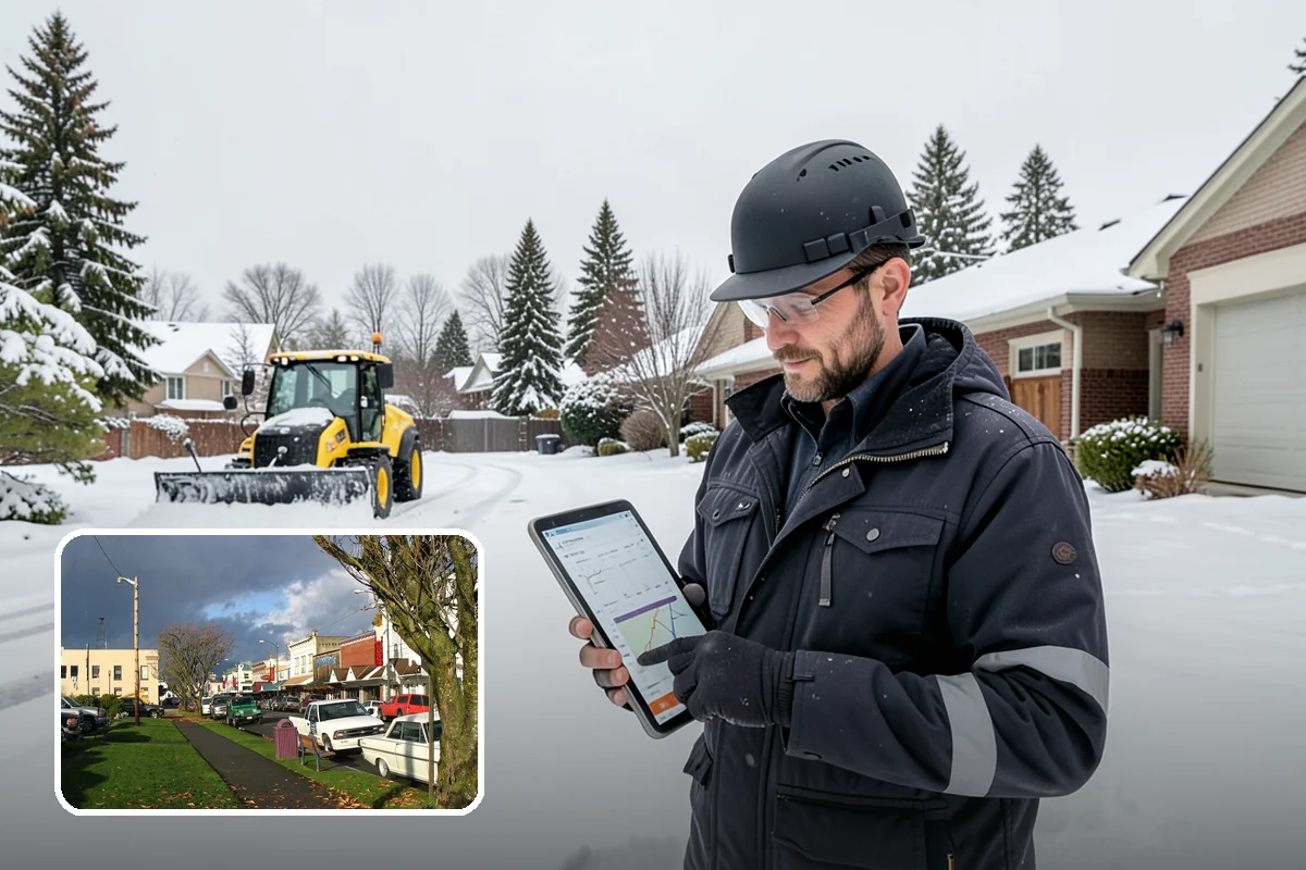 Property Management Snow Plowing in Arlington, Snohomish County, WA - Entire portfolio served under one contract and contact