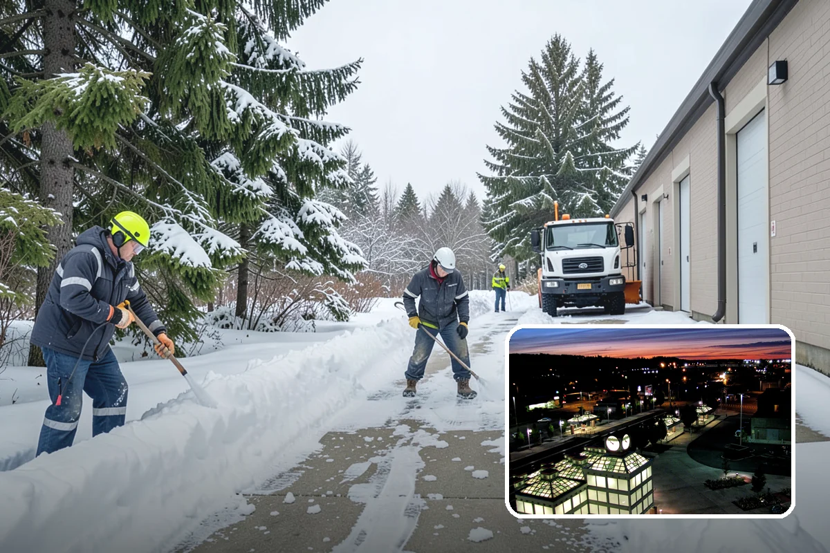 Property Management Snow Plowing in Auburn, King County, WA - Entire portfolio served under one contract and contact
