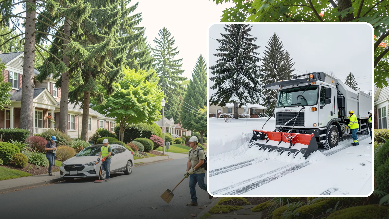 Property Management Snow Plowing in Beaux Arts Village, King County, WA - We plow entire property management portfolios under one contract so every site you oversee is cleared and documented consistently.