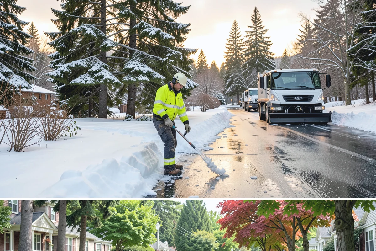 Property Management Snow Plowing in Beaux Arts Village, King County, WA - Consolidate your portfolio under one contract before winter so every site is covered from the first storm.