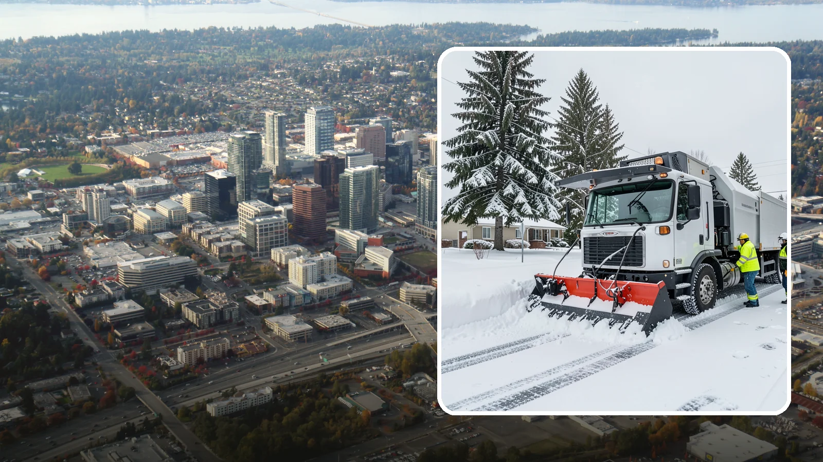 Property Management Snow Plowing in Bellevue, King County, WA - We plow entire property management portfolios under one contract so every site you oversee is cleared and documented consistently.