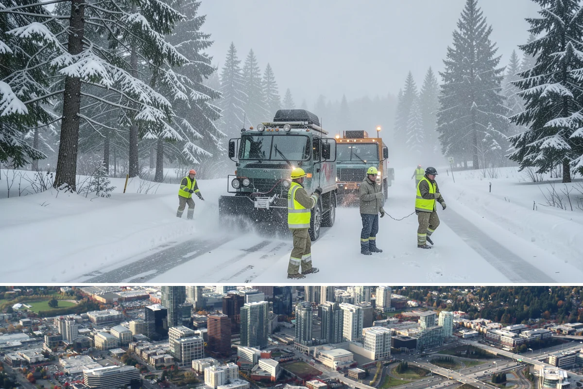 Property Management Snow Plowing in Bellevue, King County, WA - Consolidate your portfolio under one contract before winter so every site is covered from the first storm.