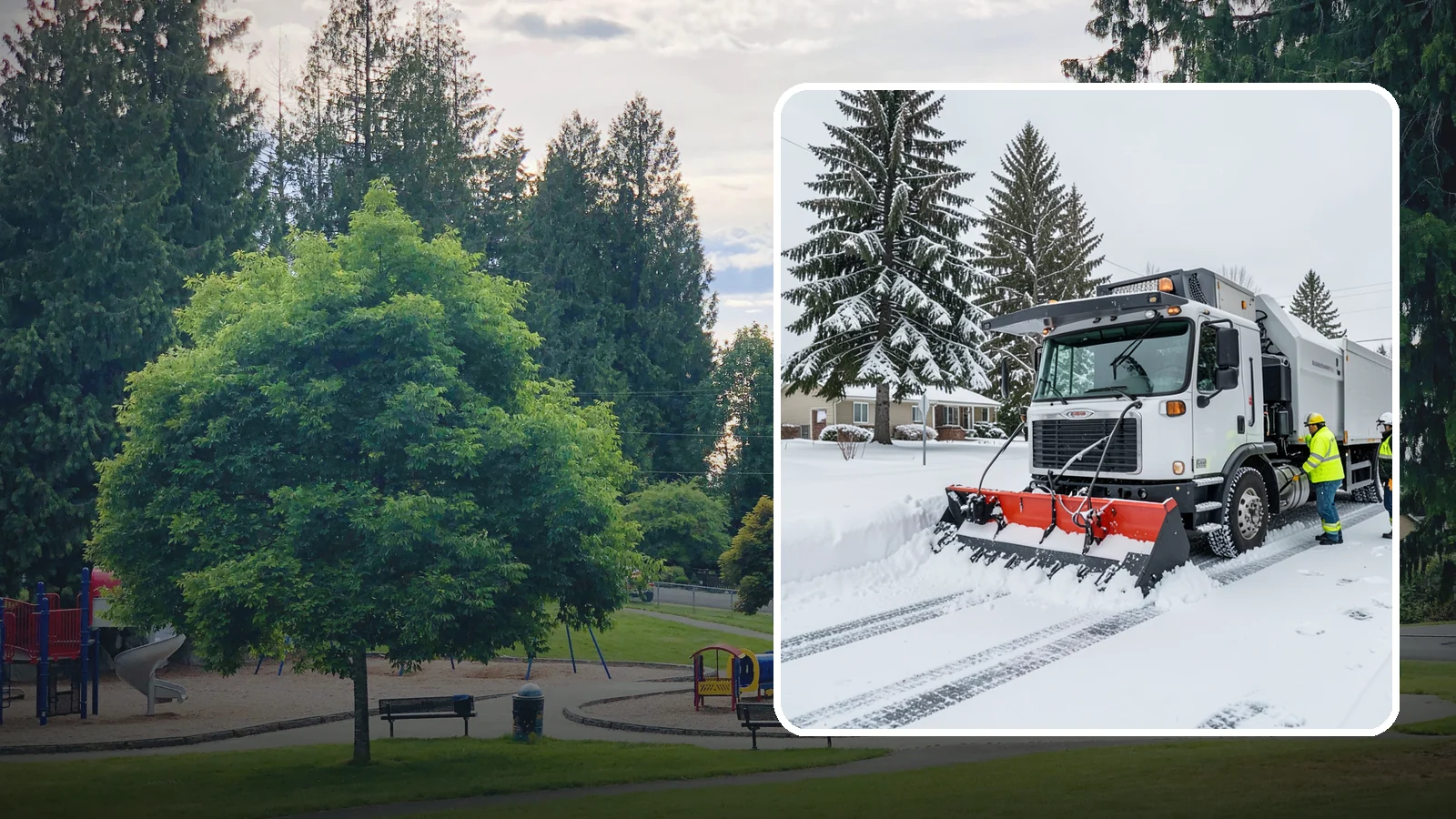 Property Management Snow Plowing in Bonney Lake, Pierce County, WA - We plow entire property management portfolios under one contract so every site you oversee is cleared and documented consistently.