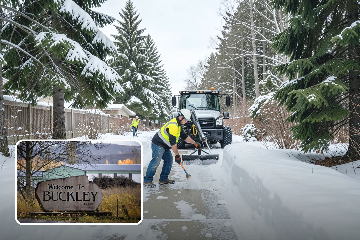 Property Management Snow Plowing in Buckley, Pierce County, WA - Entire portfolio served under one contract and contact