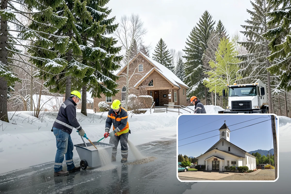 Property Management Snow Plowing in Concrete, Skagit County, WA - Entire portfolio served under one contract and contact