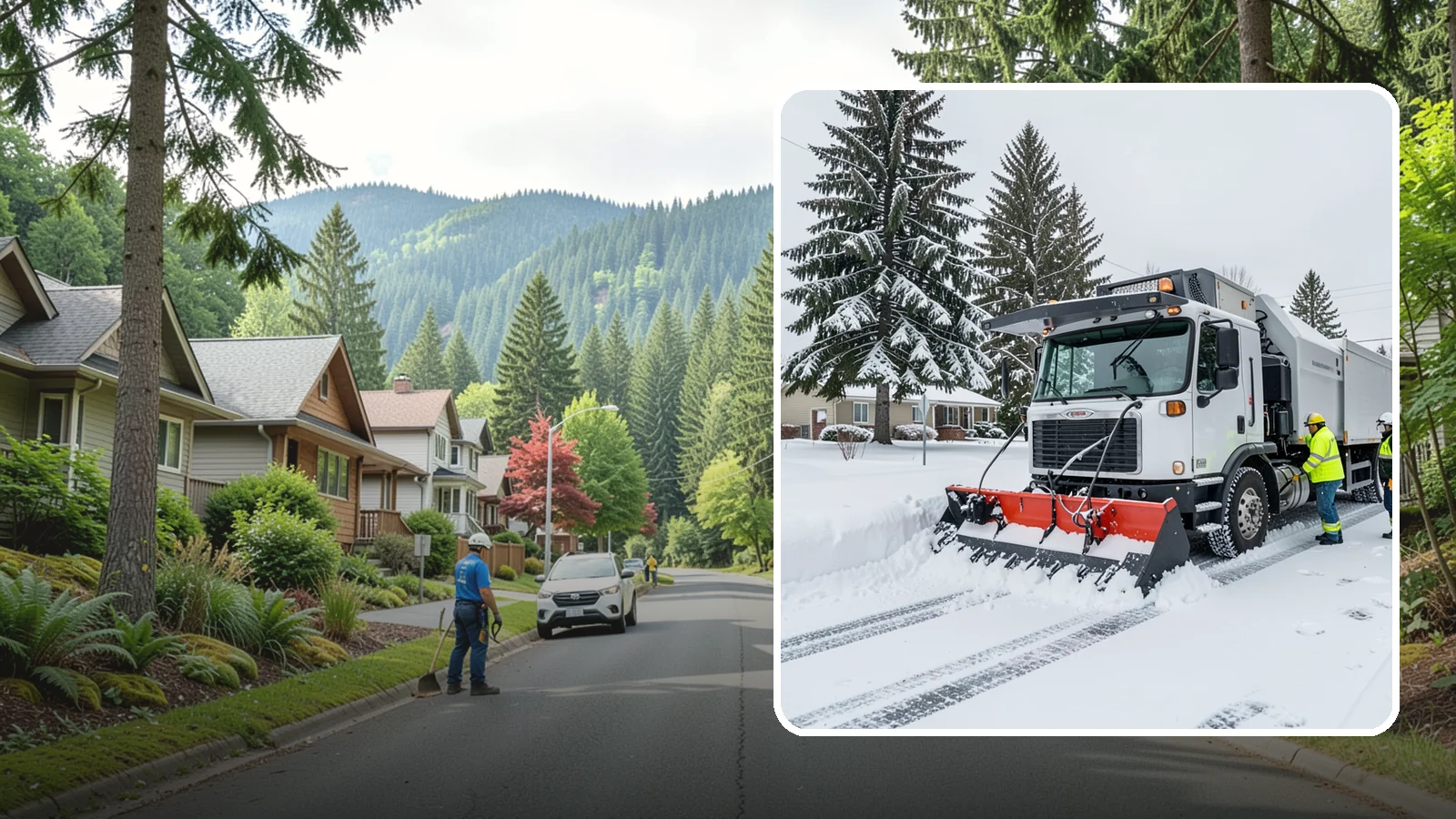 Property Management Snow Plowing in Darrington, Snohomish County, WA - We plow entire property management portfolios under one contract so every site you oversee is cleared and documented consistently.