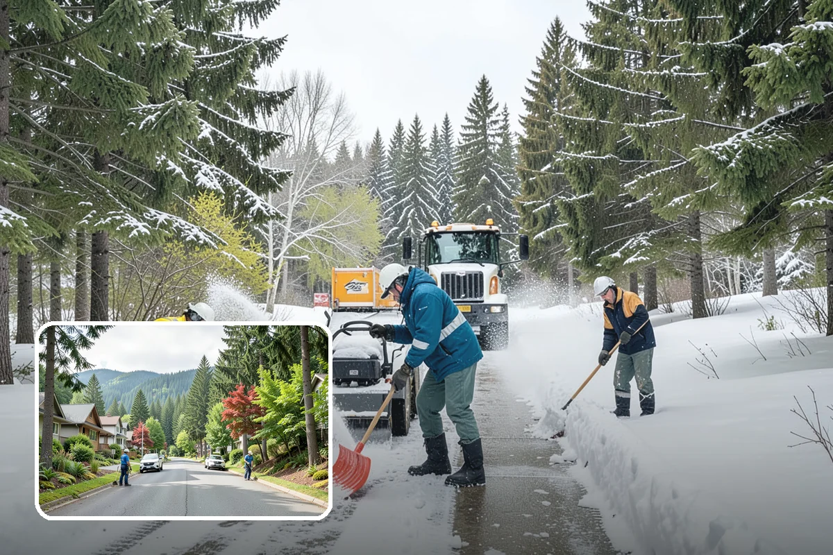 Property Management Snow Plowing in Darrington, Snohomish County, WA - Entire portfolio served under one contract and contact