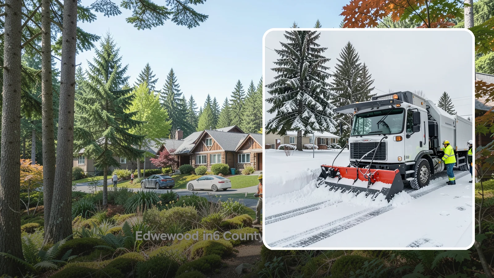 Property Management Snow Plowing in Edgewood, Pierce County, WA - We plow entire property management portfolios under one contract so every site you oversee is cleared and documented consistently.