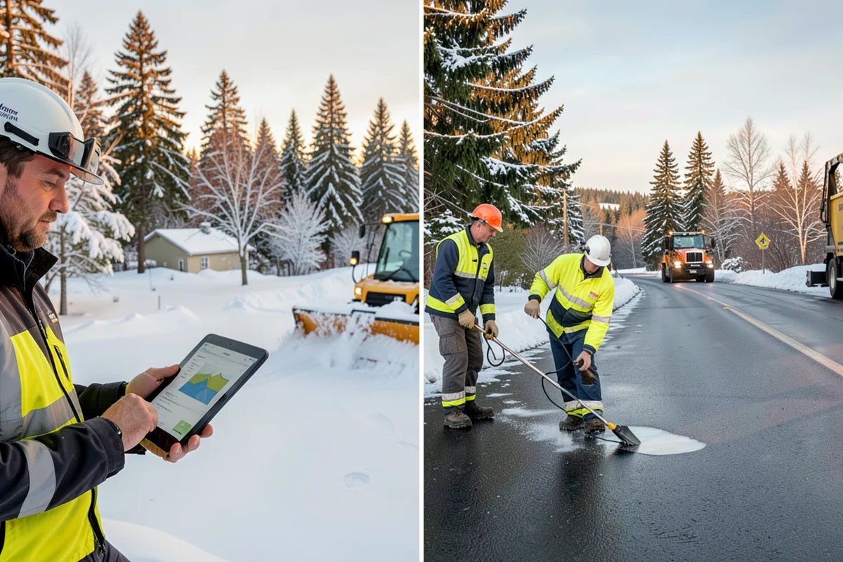 Property Management Snow Plowing in Fircrest, Pierce County, WA - Inventory every property and set per-site priorities and standards