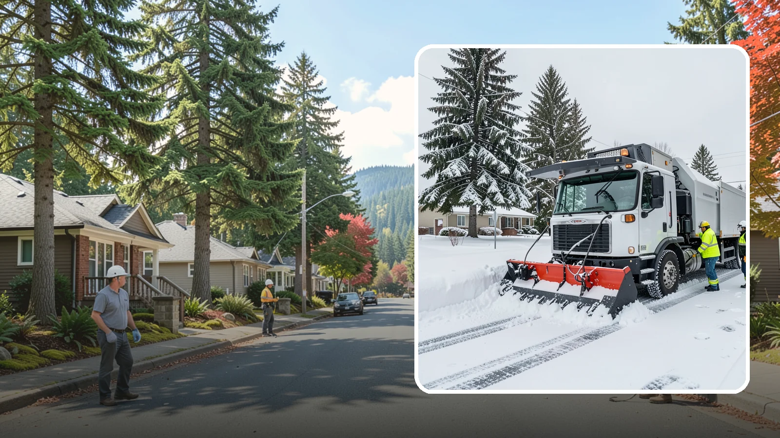 Property Management Snow Plowing in Hunts Point, King County, WA - We plow entire property management portfolios under one contract so every site you oversee is cleared and documented consistently.