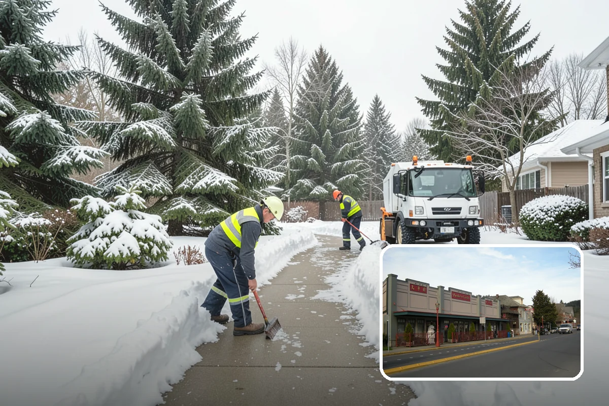 Property Management Snow Plowing in Issaquah, King County, WA - Entire portfolio served under one contract and contact