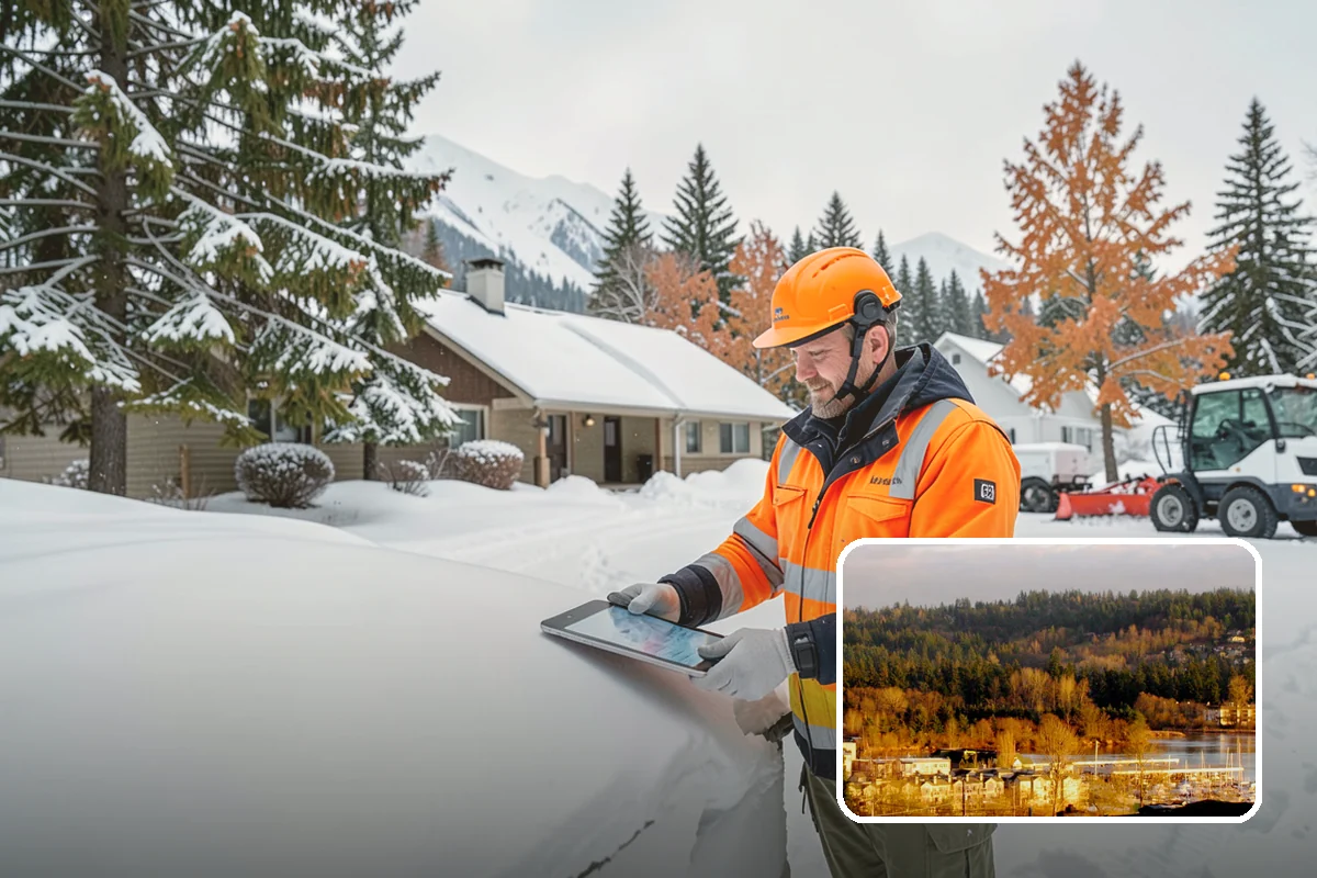 Property Management Snow Plowing in Kenmore, King County, WA - Entire portfolio served under one contract and contact