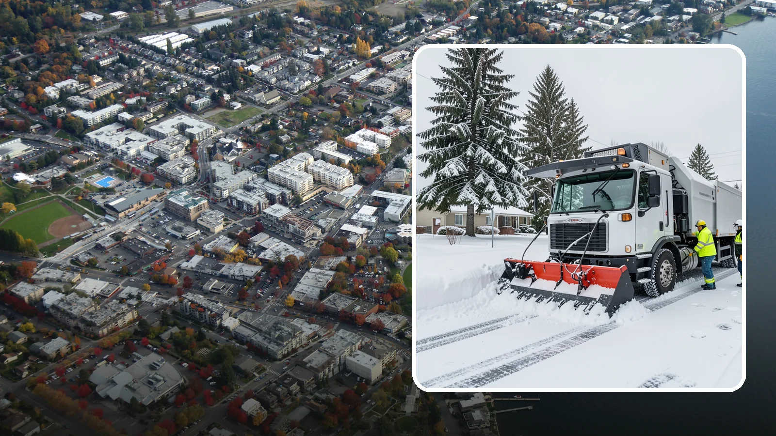 Property Management Snow Plowing in Kirkland, King County, WA - We plow entire property management portfolios under one contract so every site you oversee is cleared and documented consistently.