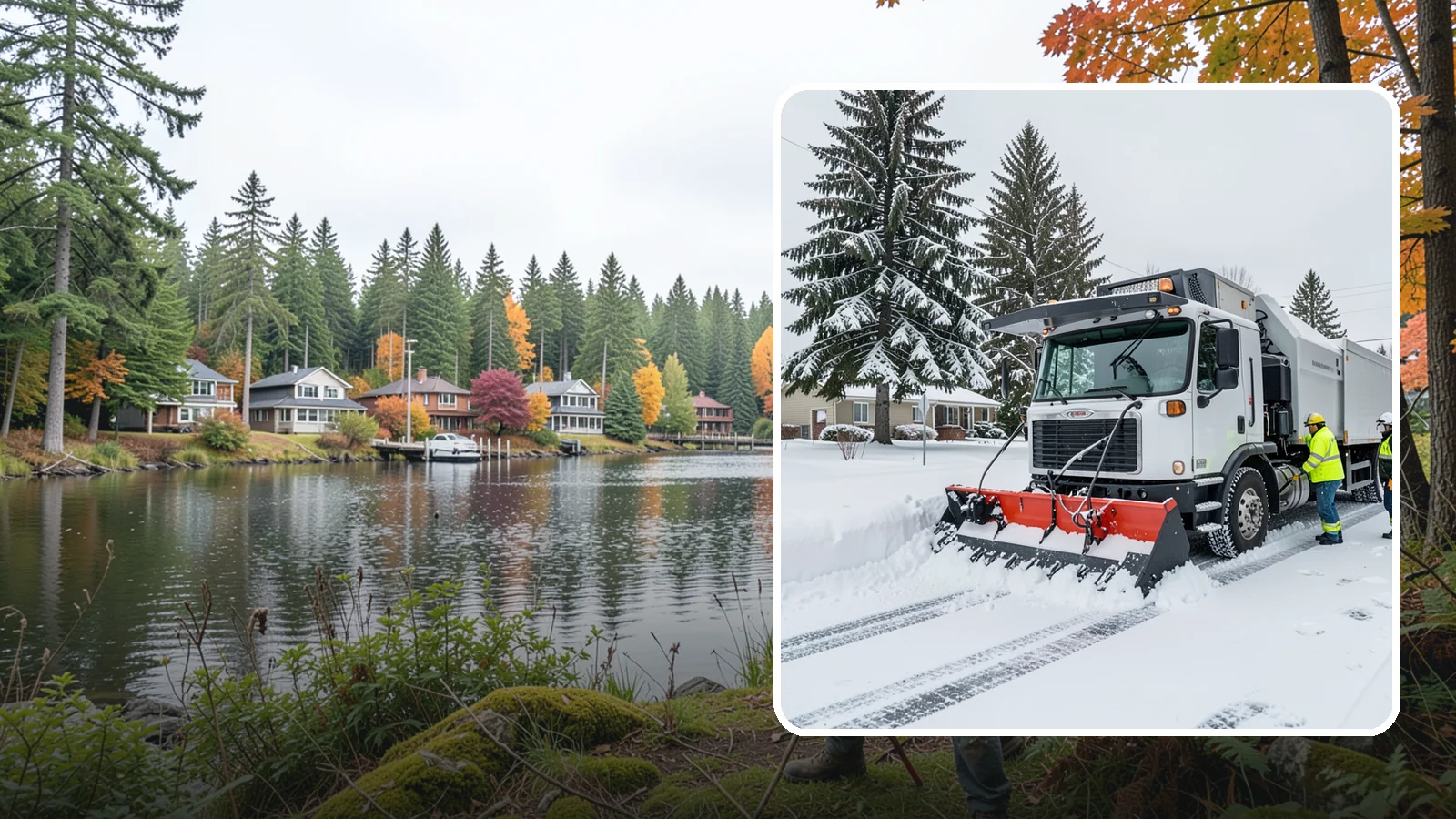 Property Management Snow Plowing in La Conner, Skagit County, WA - We plow entire property management portfolios under one contract so every site you oversee is cleared and documented consistently.