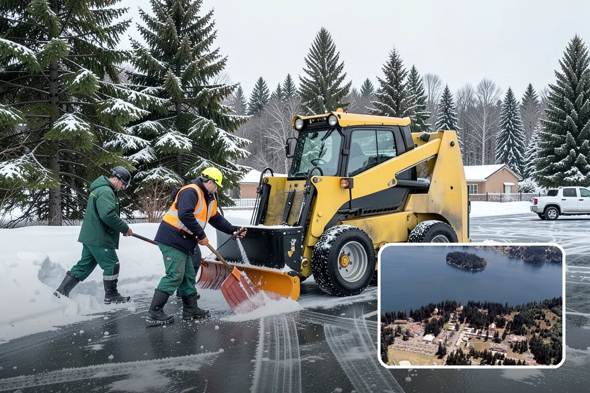 Property Management Snow Plowing in Lakewood, Pierce County, WA - Entire portfolio served under one contract and contact