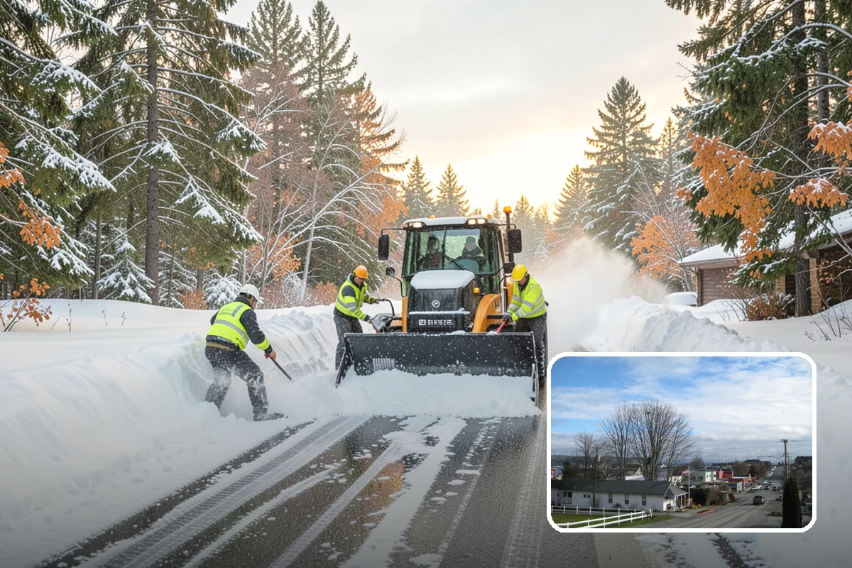 Property Management Snow Plowing in Langley, Island County, WA - Entire portfolio served under one contract and contact