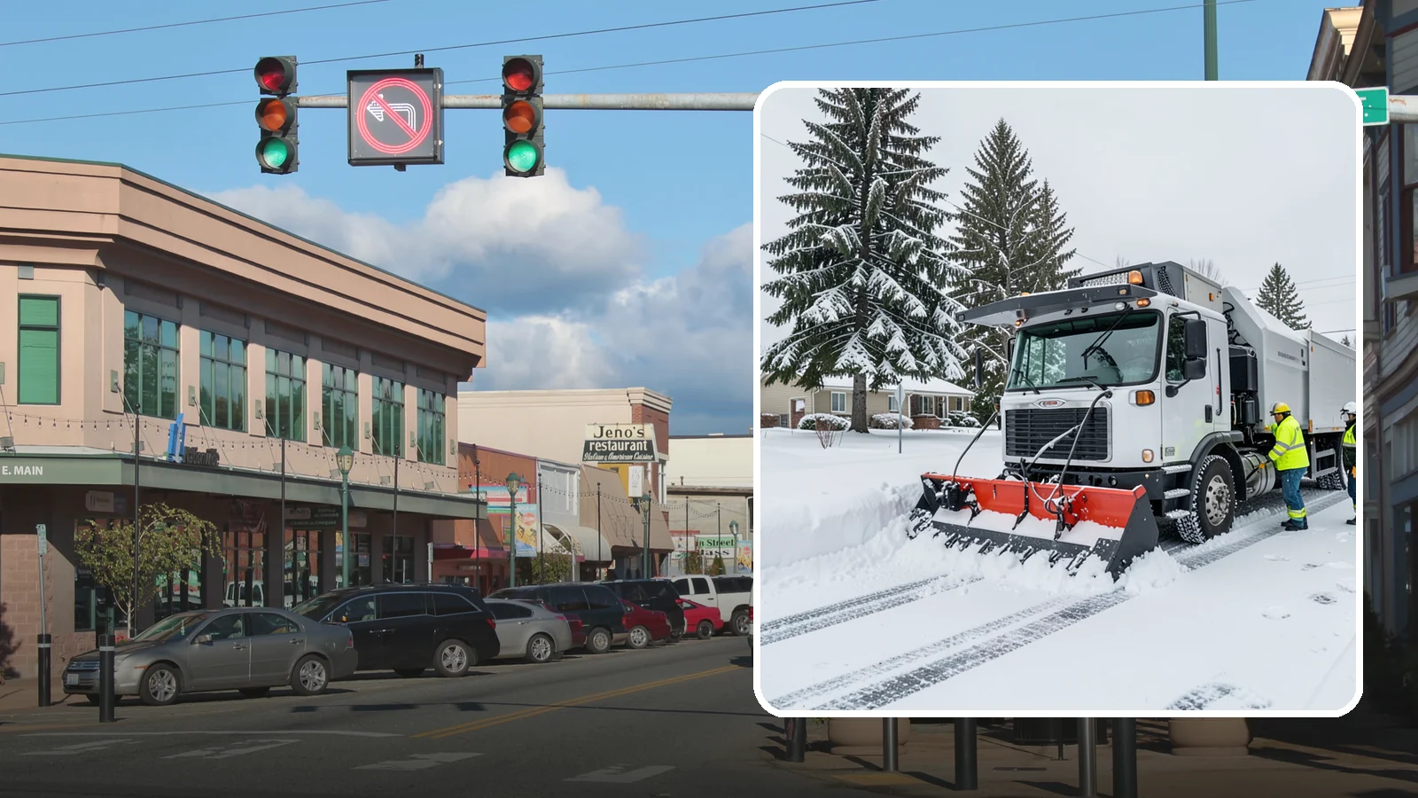 Property Management Snow Plowing in Monroe, Snohomish County, WA - We plow entire property management portfolios under one contract so every site you oversee is cleared and documented consistently.