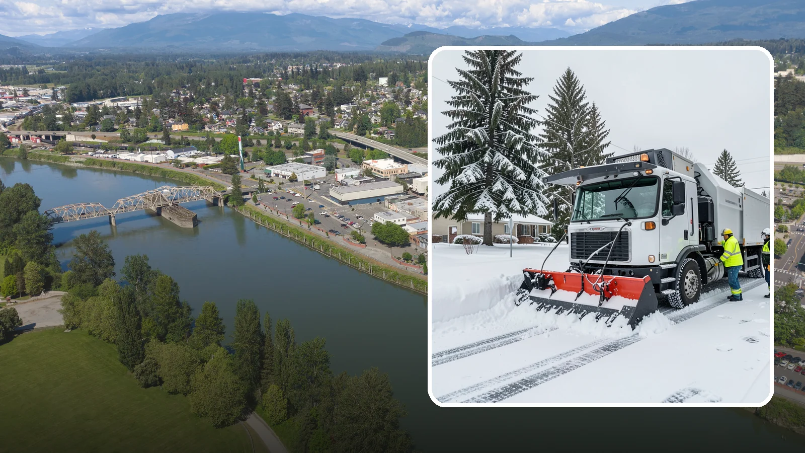 Property Management Snow Plowing in Mount Vernon, Skagit County, WA - We plow entire property management portfolios under one contract so every site you oversee is cleared and documented consistently.