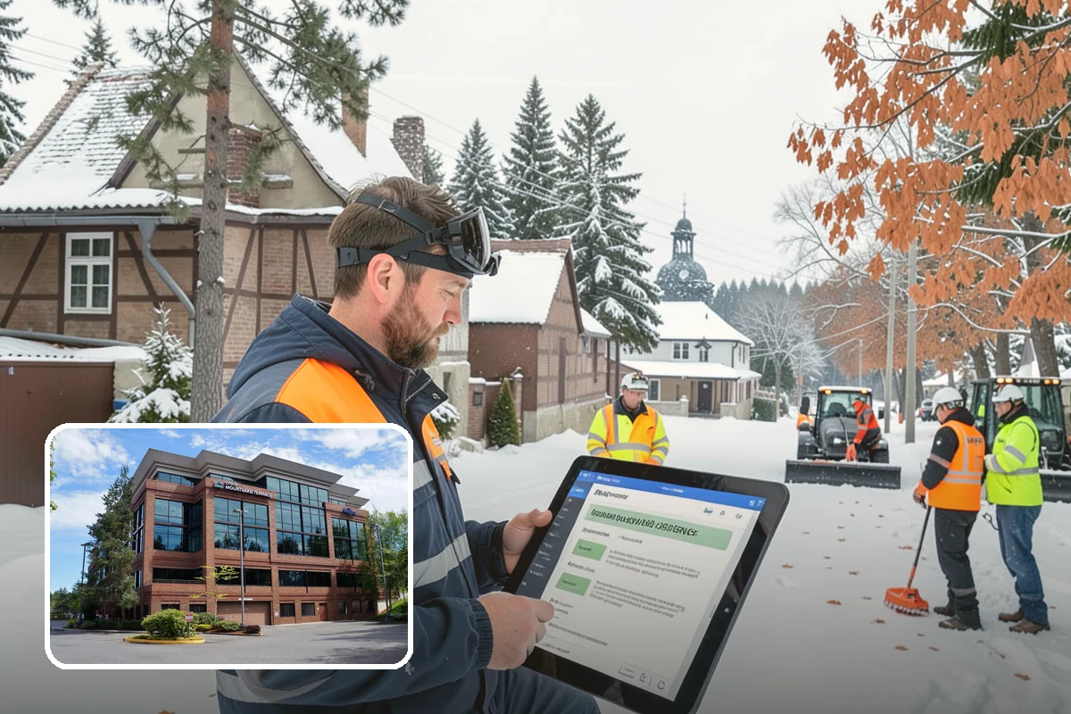 Property Management Snow Plowing in Mountlake Terrace, Snohomish County, WA - Entire portfolio served under one contract and contact