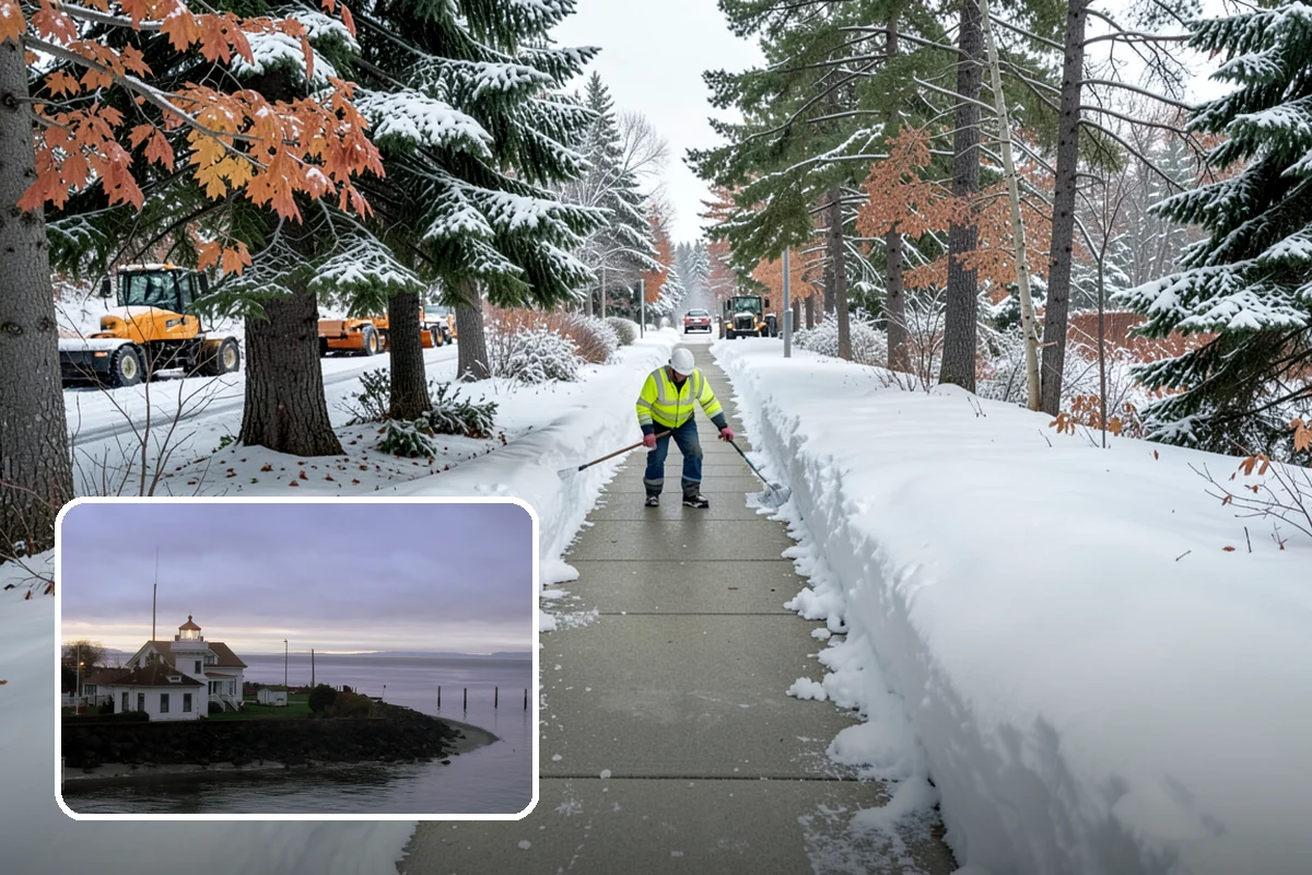 Property Management Snow Plowing in Mukilteo, Snohomish County, WA - Entire portfolio served under one contract and contact