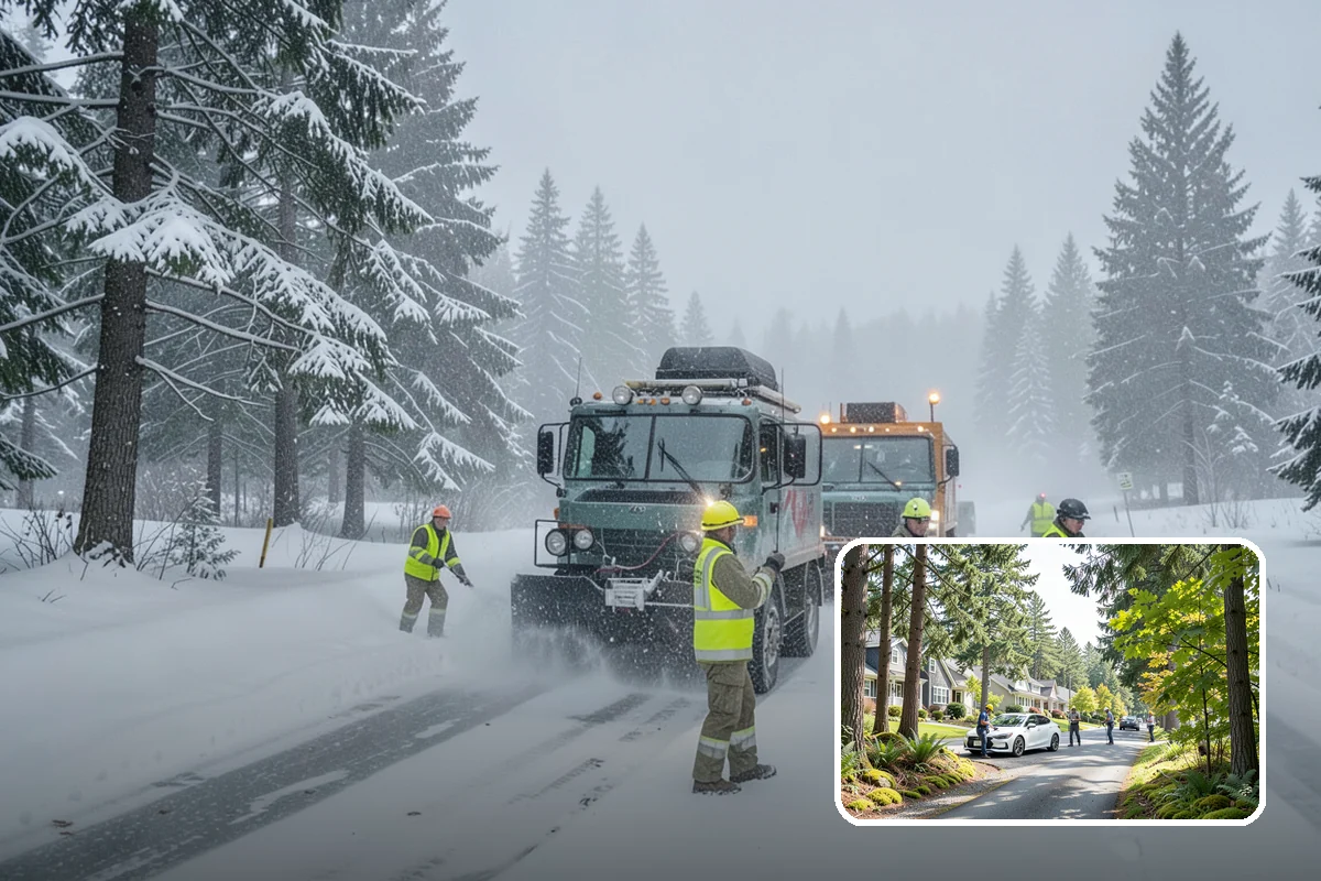 Property Management Snow Plowing in Normandy Park, King County, WA - Entire portfolio served under one contract and contact