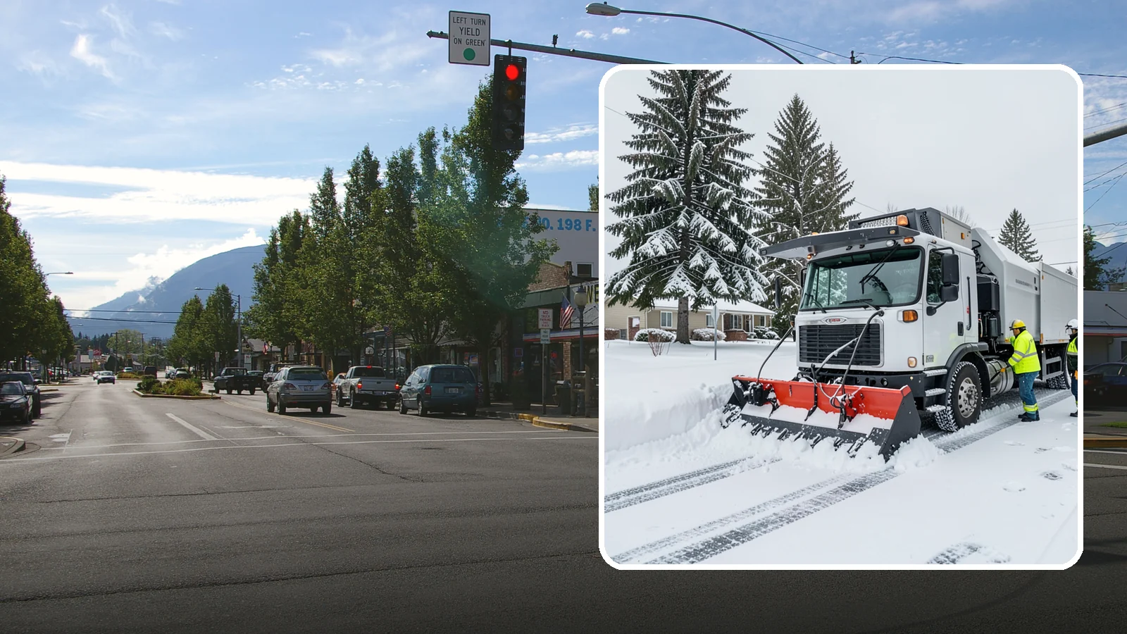 Property Management Snow Plowing in North Bend, King County, WA - We plow entire property management portfolios under one contract so every site you oversee is cleared and documented consistently.