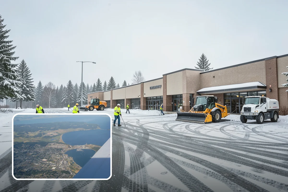 Property Management Snow Plowing in Oak Harbor, Island County, WA - Entire portfolio served under one contract and contact