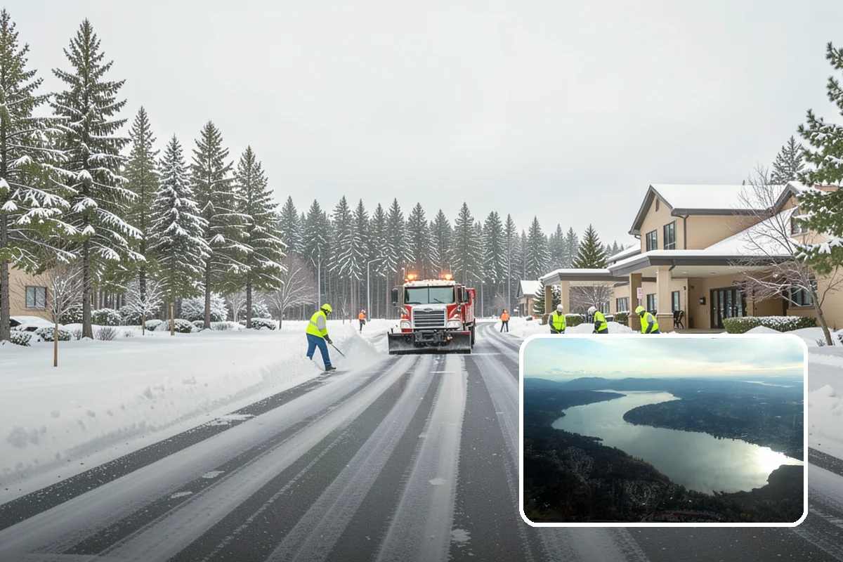Property Management Snow Plowing in Sammamish, King County, WA - Entire portfolio served under one contract and contact